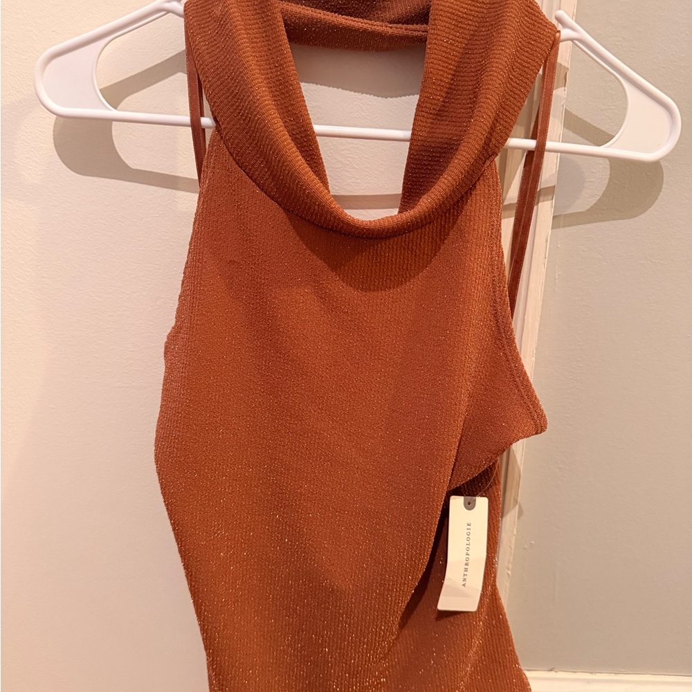 Anthropologie shimmer Sleeveless Top